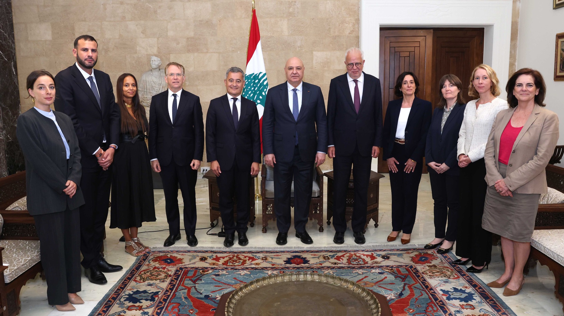 رئيس الجمهورية مستقبلا وزير العدل الفرنسي على رأس وفد:  ما تقوم به إسرائيل من اعتداءات في الجنوب لن يحقّق الأمن للمدنيين على الحدود  ويستهدف مسار اتفاق الاطار ويقوّض كل الجهود المبذولة لوقف التصعيد