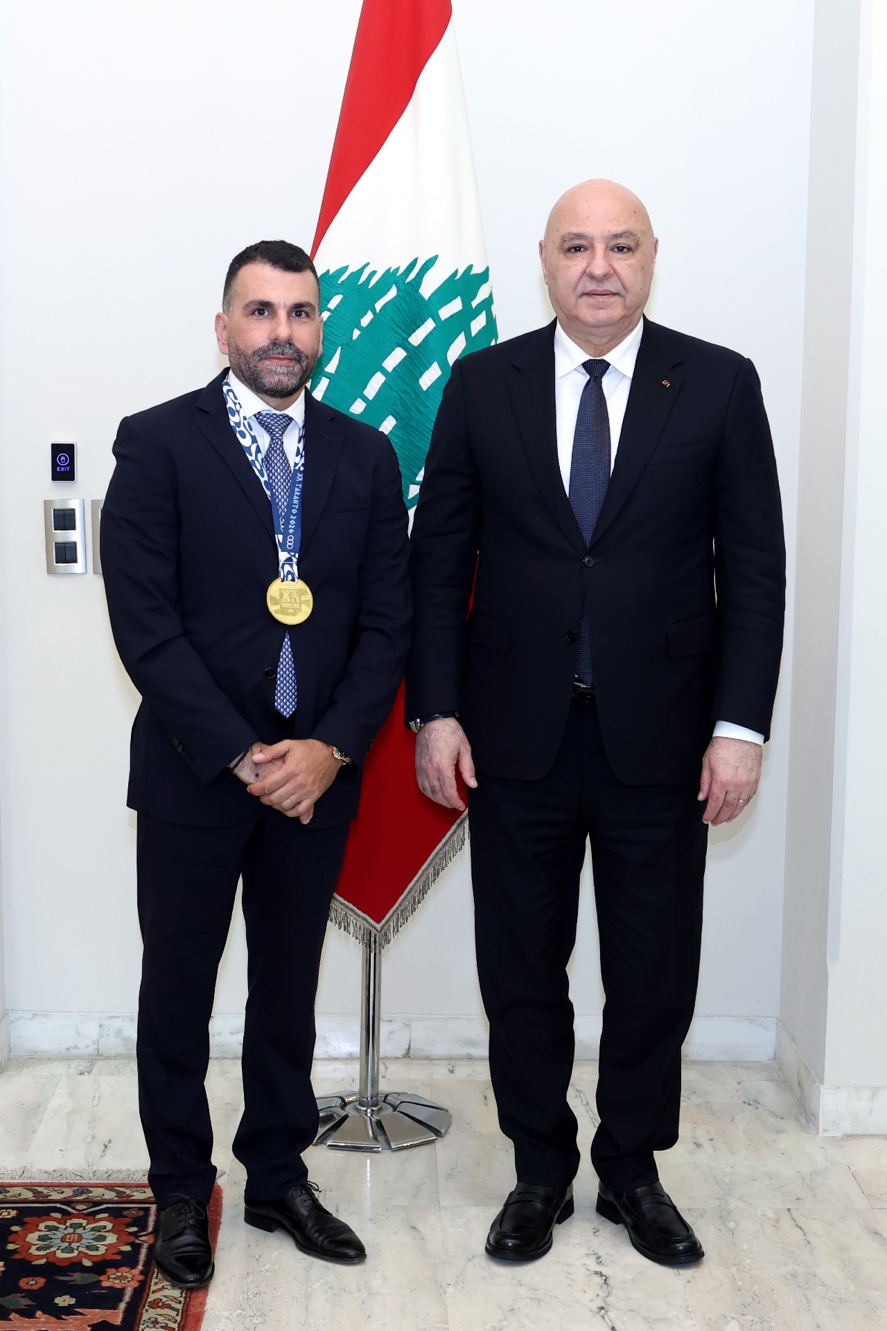 الرئيس عون هنأ سامر سركيس على فوزه بالميدالية الذهبية في مسابقة الرماية في دورة العاب البحر المتوسط