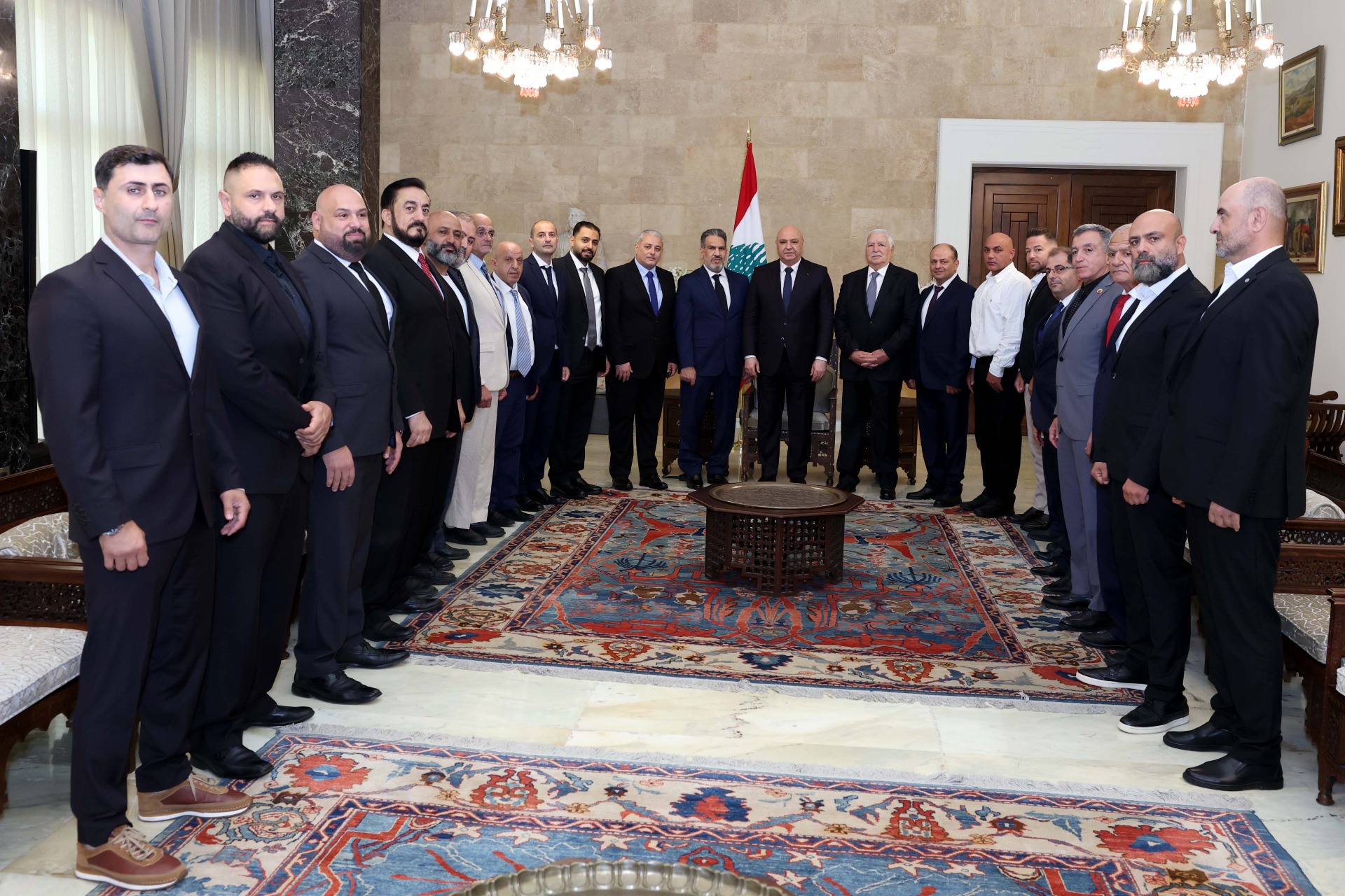 رئيس الجمهورية استقبل وفد من اتحادات رياضية لبنانية تنظم معرضا دوليا