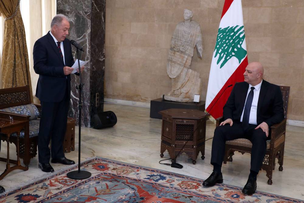 رئيس الجمهورية استقبل وفد جمعية شركات الضمان في لبنان