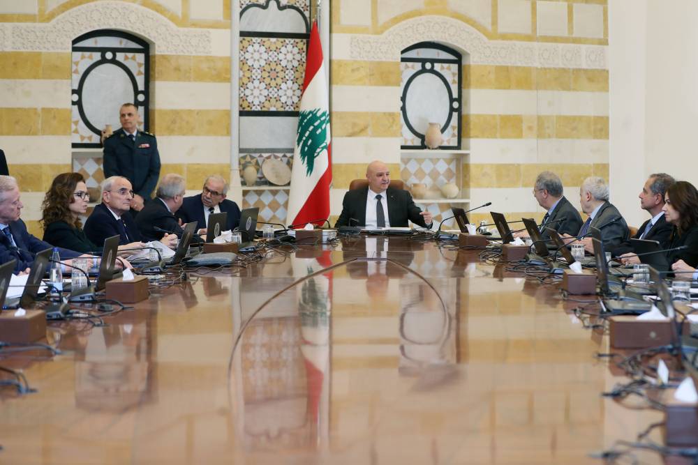  جلسة لمجلس الوزراء برئاسة الرئيس عون اقرت تعيين كريم سعيد حاكمًا لمصرف لبنان