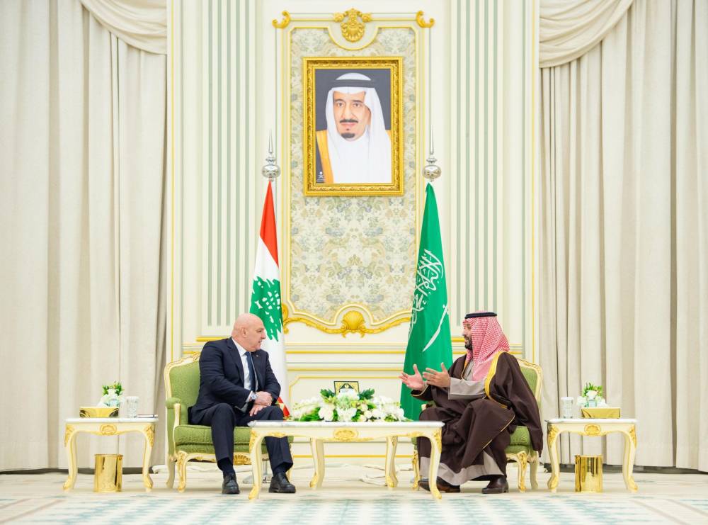 الرئيس عون : لبنان يقدر جهود ولي العهد السعودي  لدعم الاستقرار في المنطقة