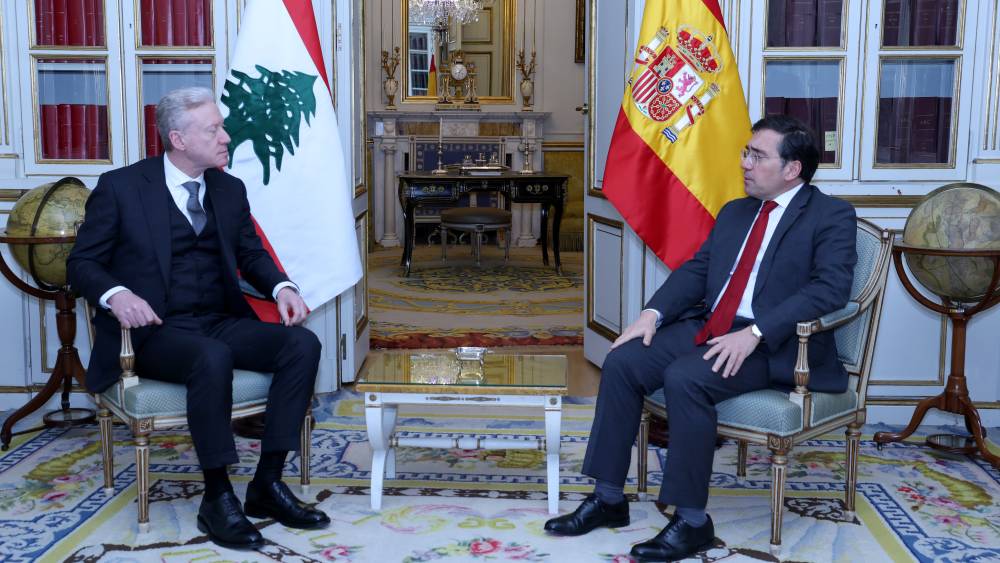 الوزير رجي بحث مع نظيره الاسباني الأوضاع الإقليمية والدولية  مشيداً بدور اسبانيا ومواقفها الداعمة للبنان
