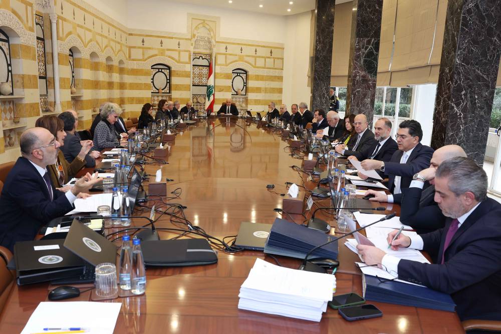 مجلس الوزراء اقرّ في جلسته برئاسة الرئيس عون الاتفاقية بين لبنان وسوريا حول نقل الأشخاص المحكومين الى بلدهم 