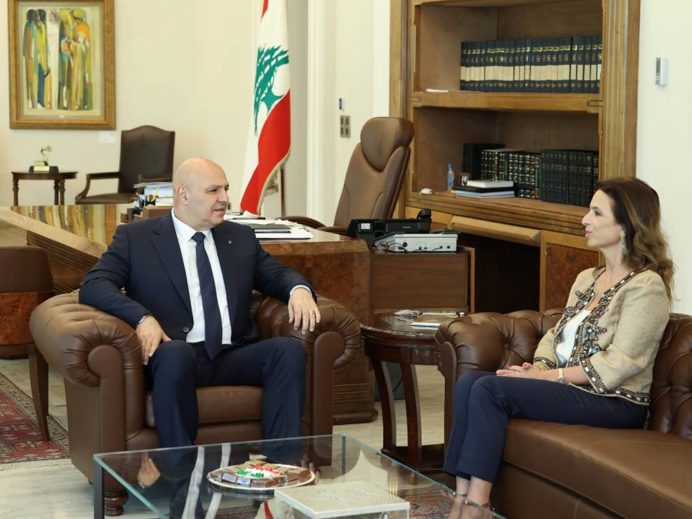 الرئيس عون اطلع من وزيرة السياحة على التحضيرات لإطلاق المهرجانات الدولية ولإعادة افتتاح مغارة جعيتا امام الجمهور