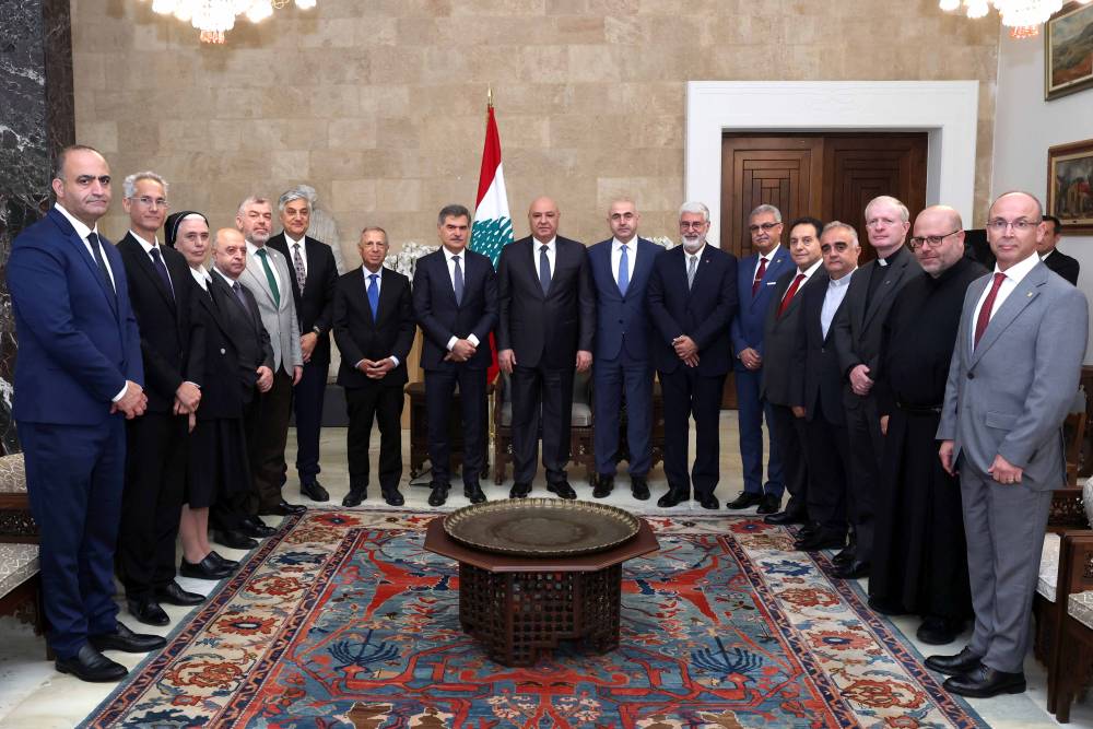 الرئيس عون استقبل وفوداً من رابطة جامعات لبنان ونقابة أطباء لبنان  والرهبانية اللبنانية المارونية