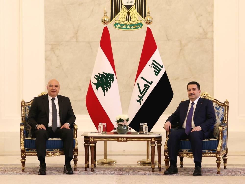 رئيس الجمهورية التقى رئيس الحكومة العراقي في مقر رئاسة الحكومة