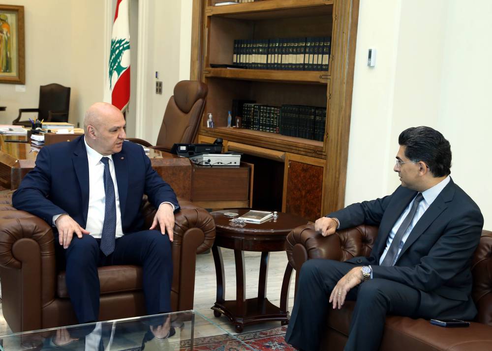 الرئيس عون اطلع من الوزيرين عيسى الخوري ومرقص على اوضاع وزارتيهما  ومن الشيخ قدورعلى جهود المجلس الإسلامي العلوي لرعاية النازحين