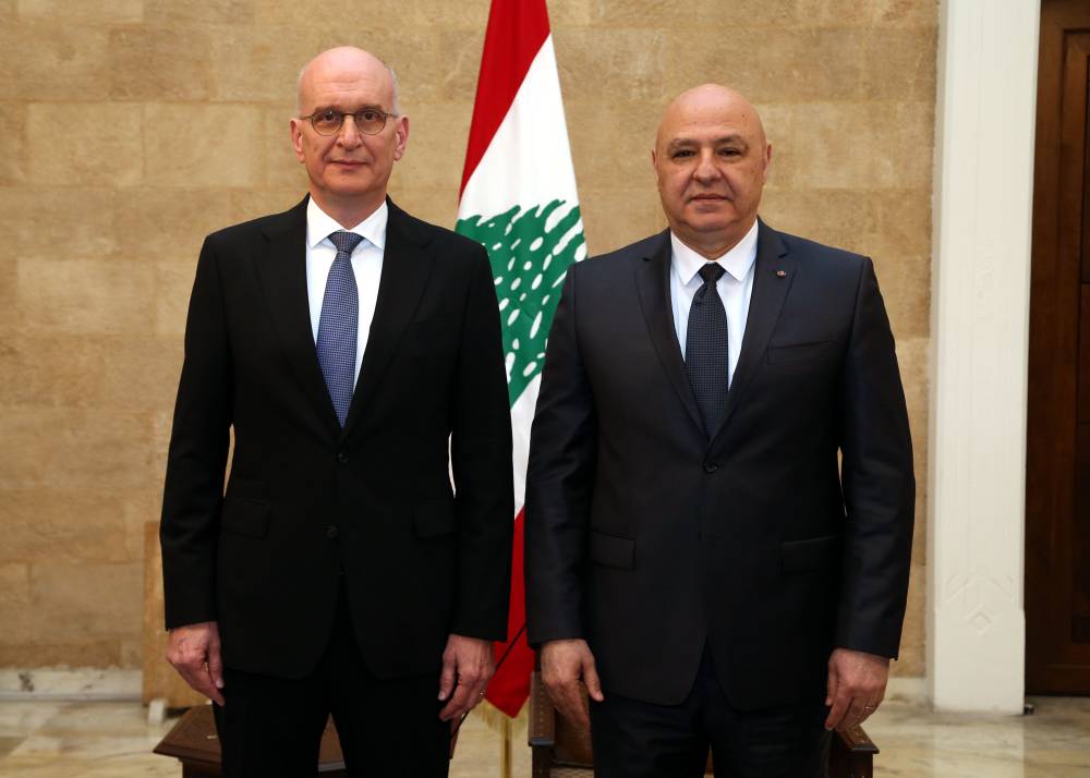 الرئيس عون تسلم أوراق اعتماد  السفراء  الجدد لكل من المانيا والأرجنتين والبرتغال وجورجيا وجنوب افريقيا وبنغلادش ورواندا