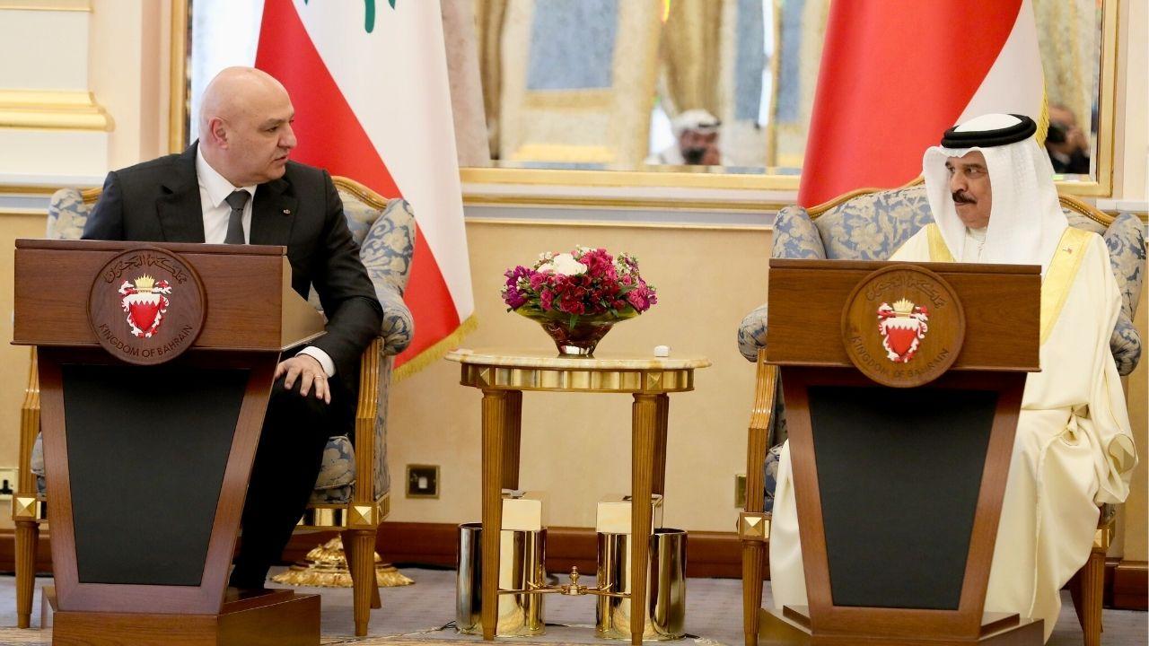 كلمة الرئيس عون خلال المحادثات الموسعة مع عاهل البحرين الملك حمد بن عيسى آل خليفة