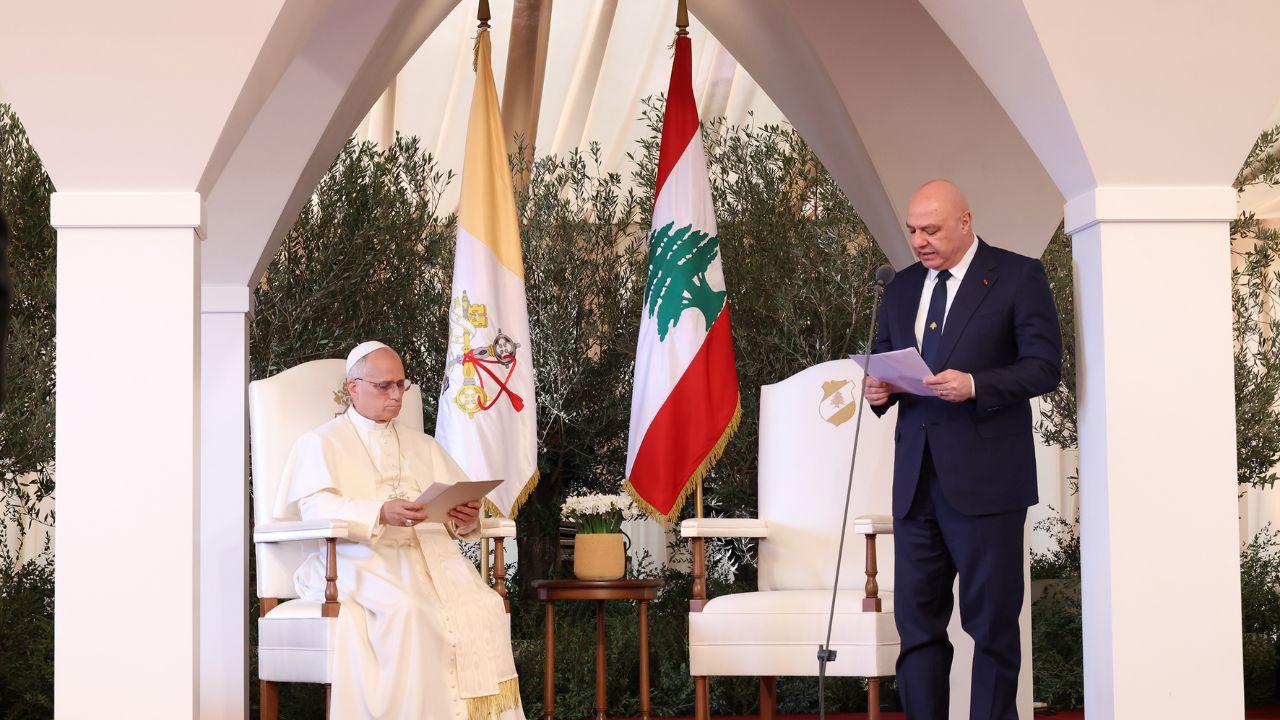 كلمة الرئيس عون خلال مراسم وداع قداسة البابا لاوون الرابع عشر في مطار بيروت الدولي